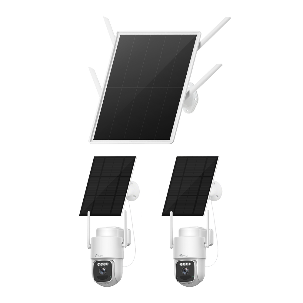 Kit Solar 4G com painel solar e 2 câmaras PT